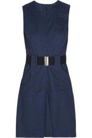 Victoria Beckham Belted denim dress.jpg